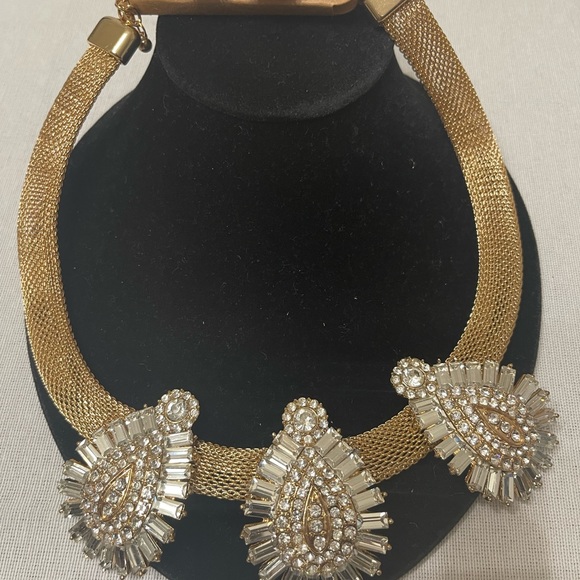 Teardrop crystal necklace set - Picture 6 of 8